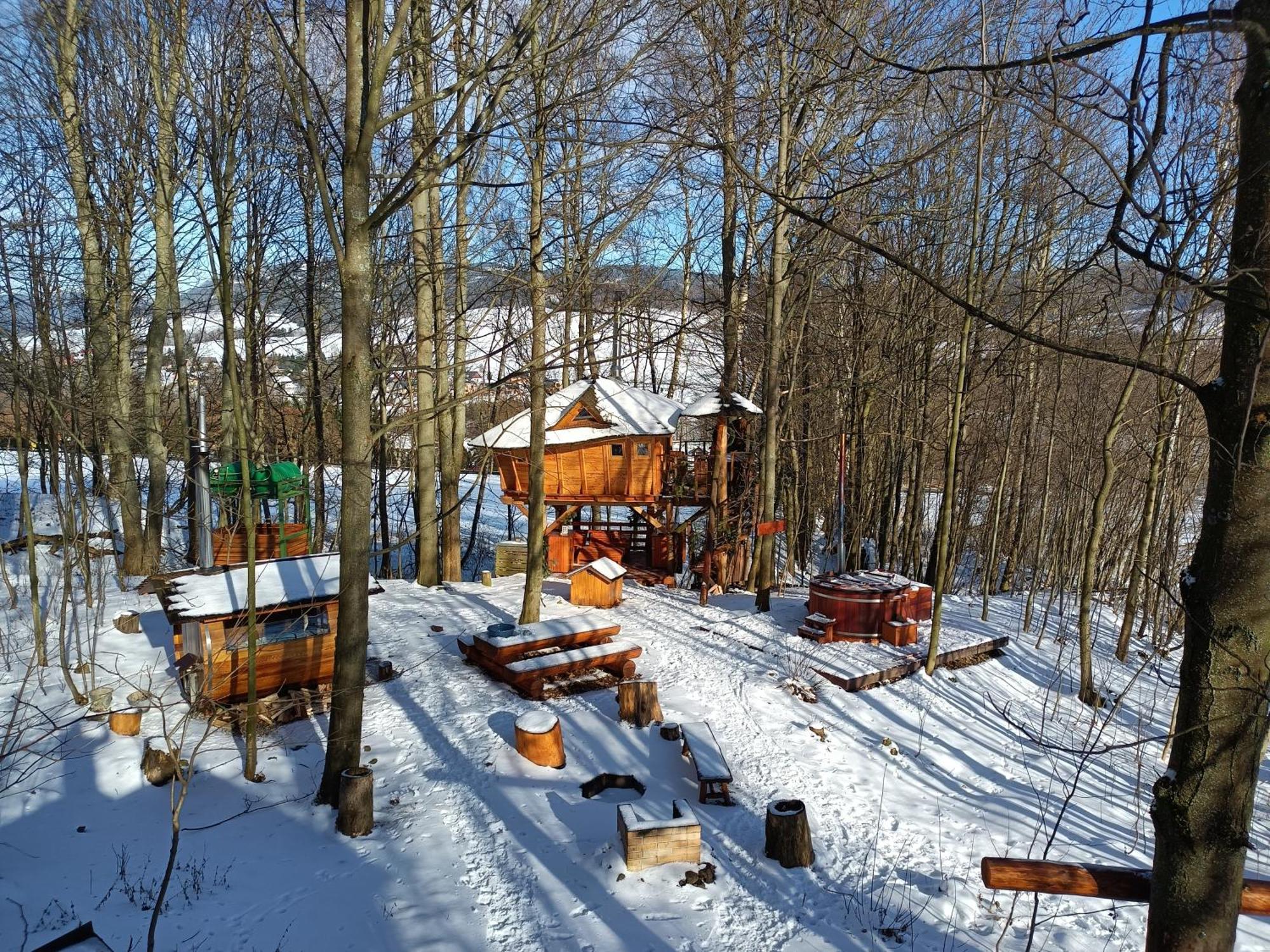 ホテル Treehous Sneznik S Wellness Dolní Morava エクステリア 写真