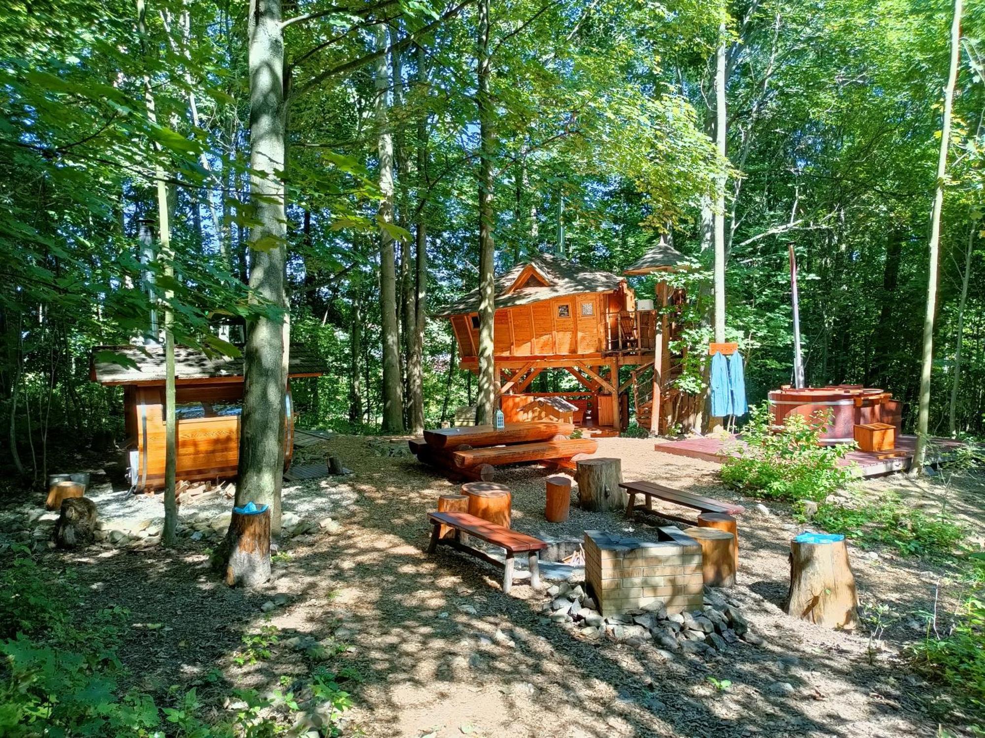 ホテル Treehous Sneznik S Wellness Dolní Morava エクステリア 写真